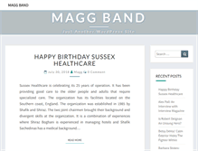 Tablet Screenshot of maggband.com